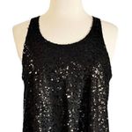 Cocktail Black Sequins Dress Swing Sleeveless Racerback by UNIX LBD Small NWT Photo 1