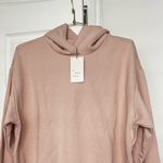 A New Day  Fleece Hooded Sweatshirt Pink Size Large Long Sleeve Photo 2