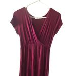Cantata Burgundy Maxi Dress‎ Short Sleeve Surplice Neck Casual Everyday Red Size undefined Photo 1