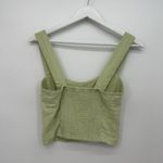 Abercrombie & Fitch Light Green Smocked Cropped Tank Top Size Small Photo 6