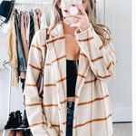 Joie  Neutral Tan Plaid Jacket Photo 0