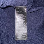 Ted Baker Yivonne Navy Trapped Sequin Mock Neck Knit Sweater 0 (US 4) Photo 4