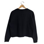 Calvin Klein Jeans  Women‎ Black Long Sleeve Crop Crew Neck Pullover Sweatshirt Photo 1