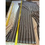 Du Jour Striped Maxi Dress Jumpsuit Black Pink White XL Sleeveless Belted Photo 5