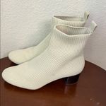 Everlane The Glove Boot Cream Ivory Bone Ribbed Knit Boot Size 5 Photo 7