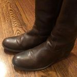 Frye Women’s Knee High Brown Leather Boots Made In Mexico Size 9 Photo 4
