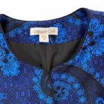Coldwater Creek Paisley Jacquard Blue Ombre Open Lined Blazer Photo 2