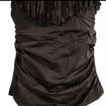 Swimsuits for All Black Fringe Tankini Bandeau Top Beach Swim Size 8 Medium NWT Photo 7