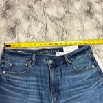 American Eagle super high rise Baggy Straight Dark Wash Denim Jeans 14 Short NWT Photo 4