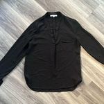 Ro & De  Long sleeve Dressy Shirt  Business Casual Black Top XS Photo 0