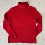 Lands' End Sweater Women's Medium Petite Cable Knit Turtleneck Long Sleeve Photo 0