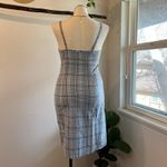 Old Navy Vintage Y2K  Cotton Stretch Blue Plaid Print Mini Dress Size 10 Photo 11