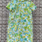 Vintage Caper Coat green floral sleep dress Size L Photo 2