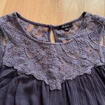 Ella Moss  Purple Cold Shoulder Gauzy Top Photo 1