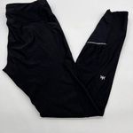 Kyodan Ankle Length Jogging Legging w/Black on Black Geometric Print Hidden Sz 4 Photo 0
