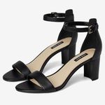Nine West Women’s Pruce Block Heel Sandal Black Size 8.5M Photo 0