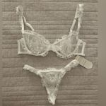 For Love & Lemons Eloise White Lace Lingerie Set Photo 1
