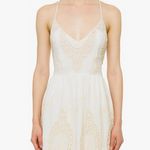NEW Dolce Vita embroidery mini backless dress White Photo 0