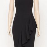 DH Los Angeles Dress Black Ruffle Detail Bodycon Cocktail Party Size Medium Photo 0