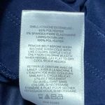 EXPRESS  Blue Mid Rise Stretchable Straight Leg Career Pleated Dress Pants Size M Photo 5