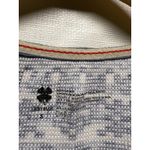 Lucky Brand Vtg Y2K Women Waffle Knit Thermal Henley Top Boho S Blue Long Sleeve Photo 4