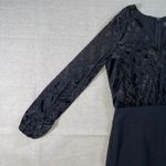 Nicole by Nicole Miller | Velvet Top Bodycon Dress | Size 6 Black Photo 5