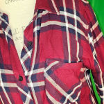 Rails  Womens Hunter Burgundy Midnight Flannel Long Sleeve Button Down Shirt Sml‎ Photo 2