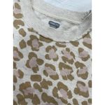 Aerie  Oversized Desert Sweatshirt Animal Print Side Slit Pullover XS LEOPARD Photo 14