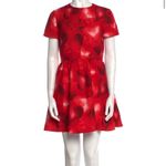 NWOT Valentino heart print dress SIZE 6 Red Photo 7