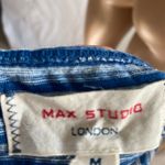Max Studio  London size medium Blue and White striped sleeveless‎ v neck shirt Photo 5