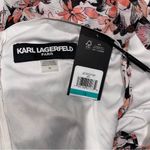 Karl Lagerfeld Paris Floral Ruffled Tie-Waist Chiffon Midi Dress, Size 16 NWT Photo 8