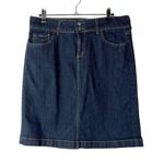 Old Navy  Dark Blue Denim Knee Length Y2K Skirt 8 Photo 0