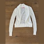 Lilly Pulitzer amalie resort white sheer open cardigan sweater Photo 2