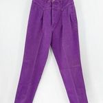 Wrangler Vintage  high waisted pleated denim purple jeans 80s western size 11 Photo 0