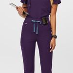 FIGS Purple Jam High Waisted Zamora Joggers in XSP Photo 0