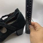 Wolky heel suede leather Mary Jane style Office Heel black size 38 US 7 Photo 2