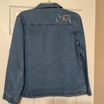 White Stag  Women’s Small (4/6) Floral Embroidered Jean Jacket Vintage 90s Denim Photo 1
