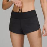 Lululemon Black Speed Up Short 2.5 Length Low Rise Photo 0