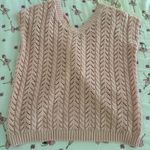 Pink backless knitted sweater vest Size M Photo 1