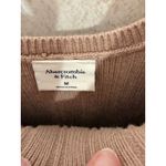 Abercrombie & Fitch Ribbed Knit Tank Midi Dress Casual Brown Tan Bodycon Stretch Photo 2
