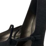 Enzo Angiolini  Women's Textured Block Heel Mary Jane Black Leather Pump Heels Photo 7