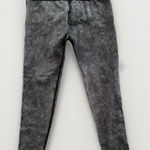 Betsey Johnson  Women's High-Waisted Textured‎ Leggings Large Black Gray Photo 0