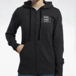 Reebok Crossfit x  Zip Up Hoodie Black Sweatshirt Size XS NWT Pitbull Dog Photo 1