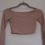 Aerie  Pink Long Sleeve Crop Blouse Photo 0