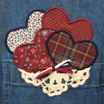 FINAL MARKDOWN Ladies’ Blue Diamond Denim Blouse (M) Size M Photo 3