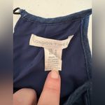 London Times Chambray Dress Embroidered Flowers Floral Off the Shoulder 493 Photo 4