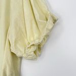 Denim Forum Unisex Light Yellow‎ Short Sleeve Button Photo 8