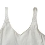 White Cropped Boxy Sporty Yoga Womens VNeck Tank Top Sz S Photo 2