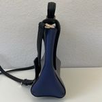 Kate Spade Leather Crossbody Purse Black Grey Blue Photo 3