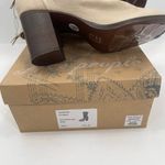 Free People Elle Boots Size 10 NEW Slouchy Leather Block Heel NWT/Box Beige Boho Photo 5